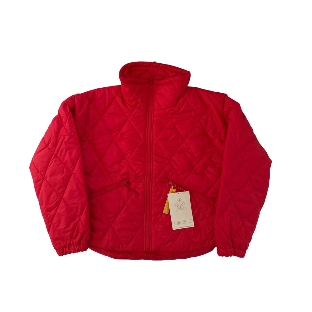 All in Motion Womens Red Lightweight Packable Quilted Jacket 3M Thinsulate M NWT